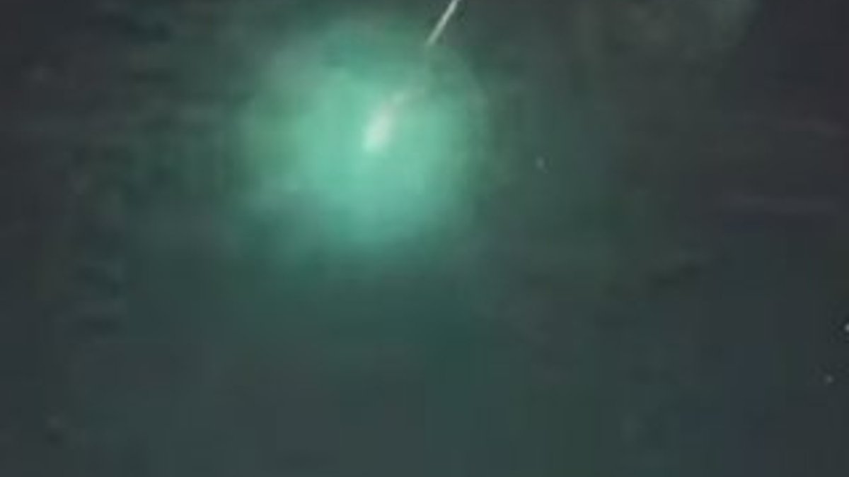 ABD'de meteor düşme anı kamerada