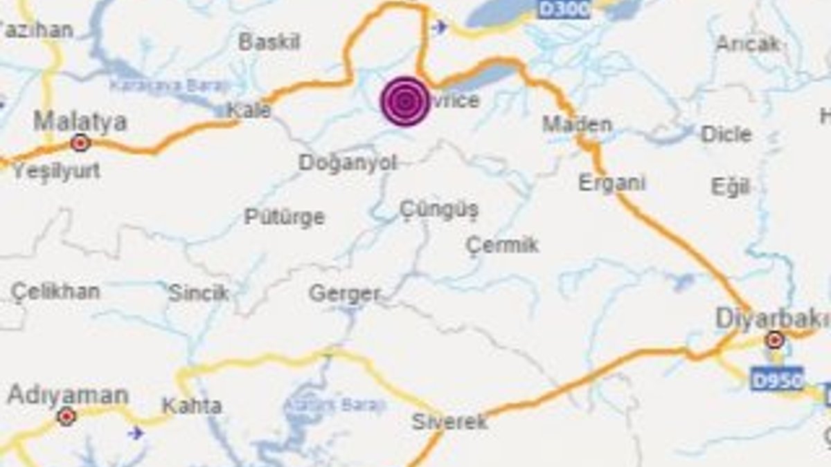 Elazığ'da 4.6 büyüklüğünde deprem