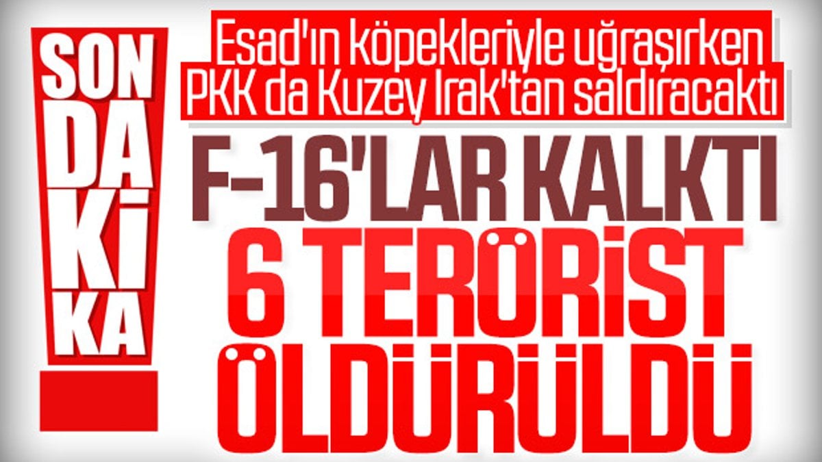 Metina ve Gara bölgelerinde 6 PKK'lı terörist öldürüldü