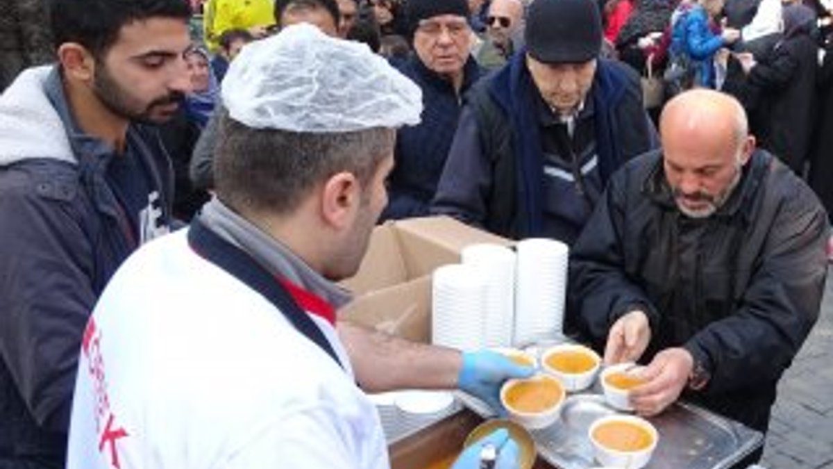 Bursa'da yılda bir defa pişen çorba