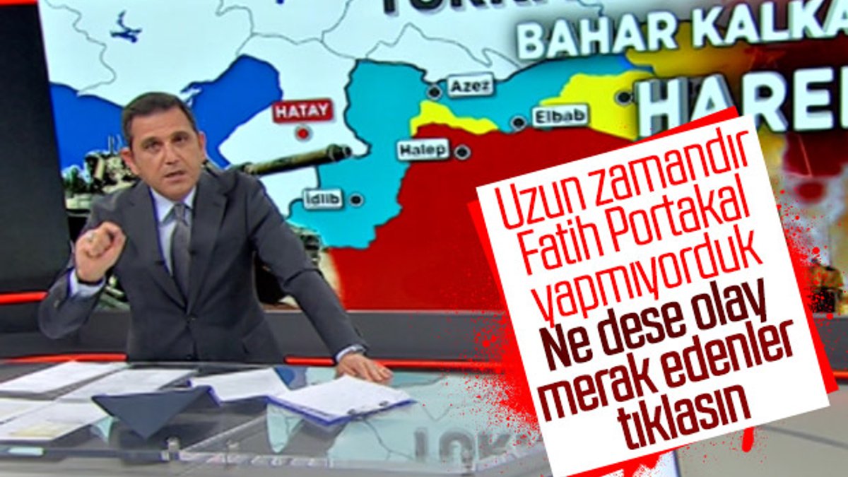 Fatih Portakal: Savaşa hayır