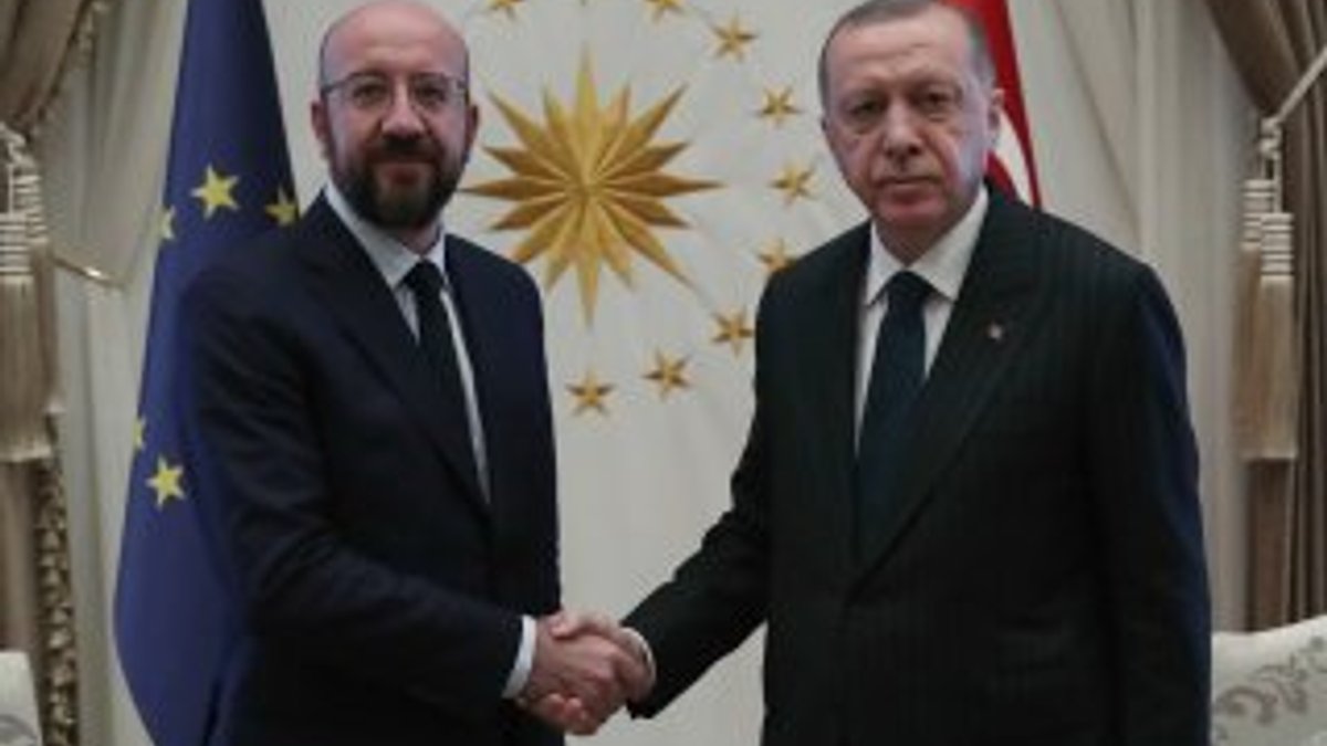 Cumhurbaşkanı Erdoğan, Michel'i kabul etti