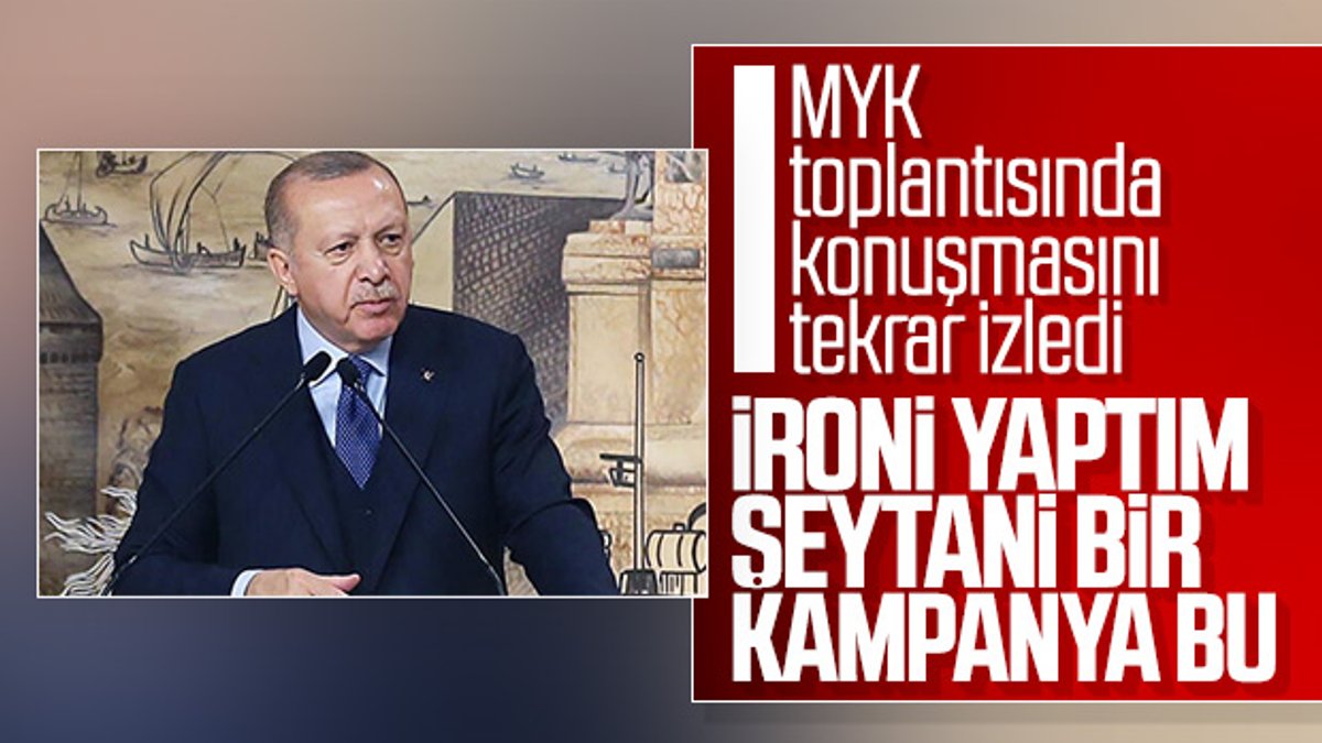 Cumhurbaşkanı Erdoğan, tartışılan konuşmasını yorumladı