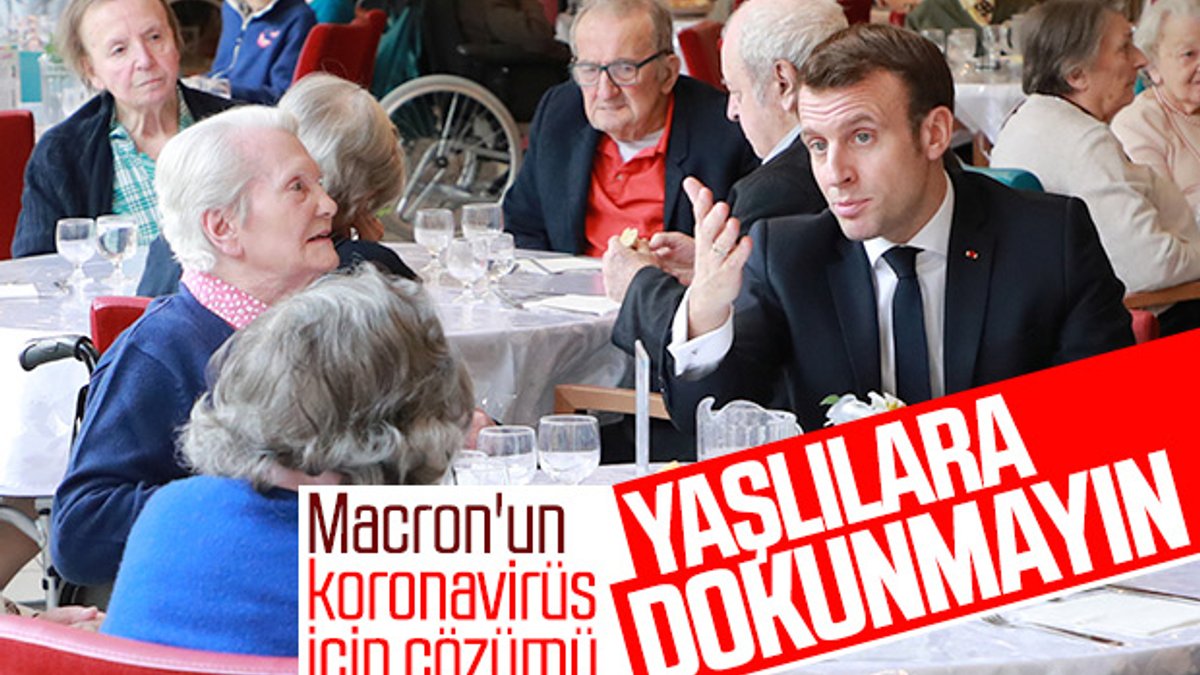 Macron: Yaşlıları ziyaretten kaçının