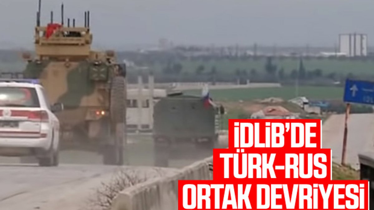M4 karayolunda Rus-Türk askeri araçları görüldü