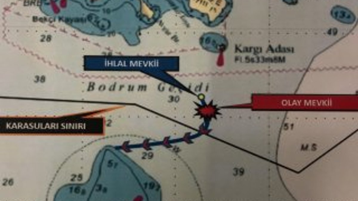 Bodrum'da sınır ihlali yapan Yunan botu kovalandı