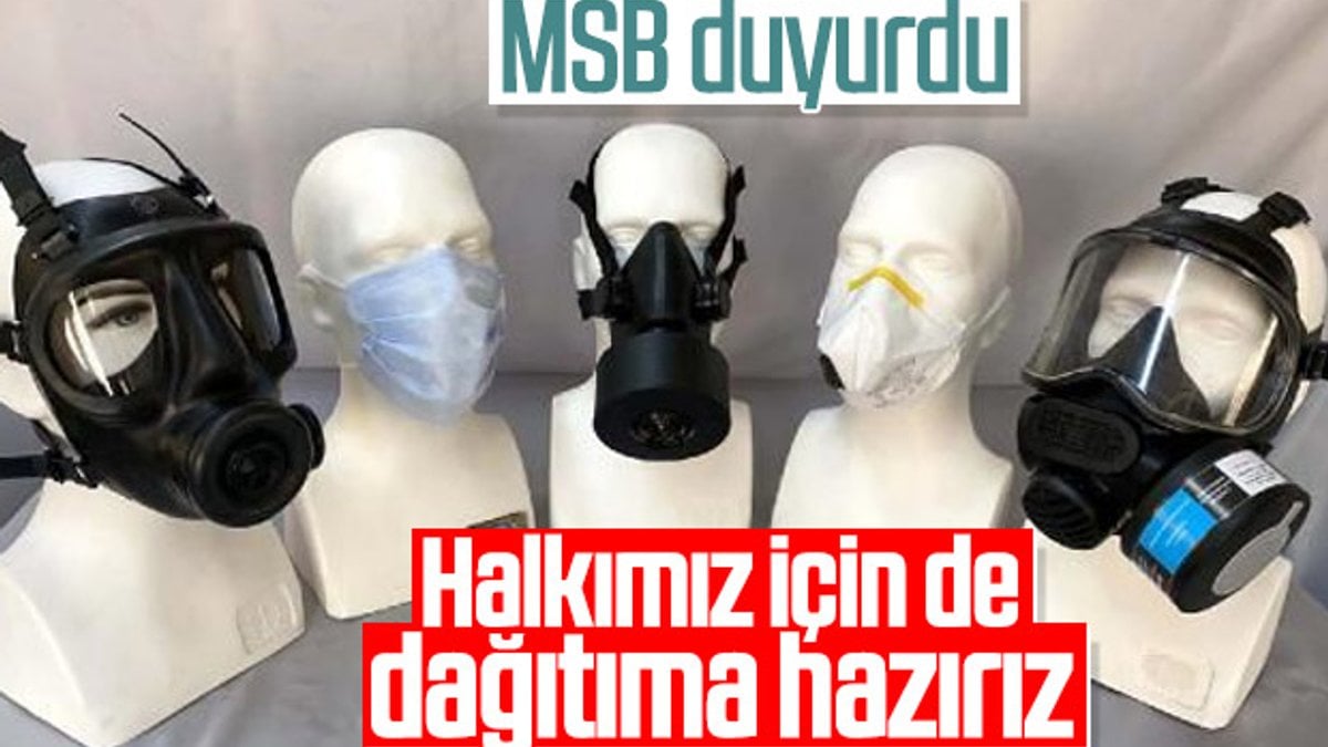 MSB: Gerektiğinde maske ihtiyacına desteğimiz hazır