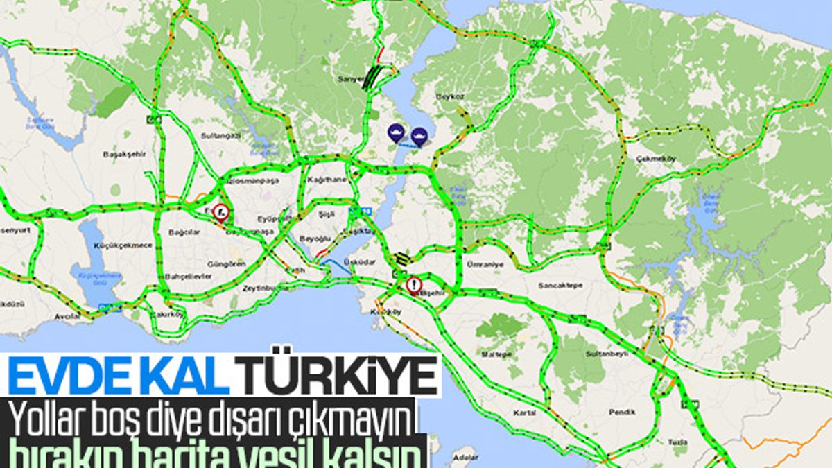 İstanbul'da haftanın ilk iş gününde yollar boştu