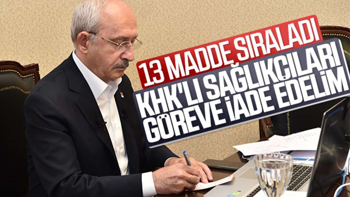Kılıçdaroğlu'dan koronavirüse karşı önlem paketi