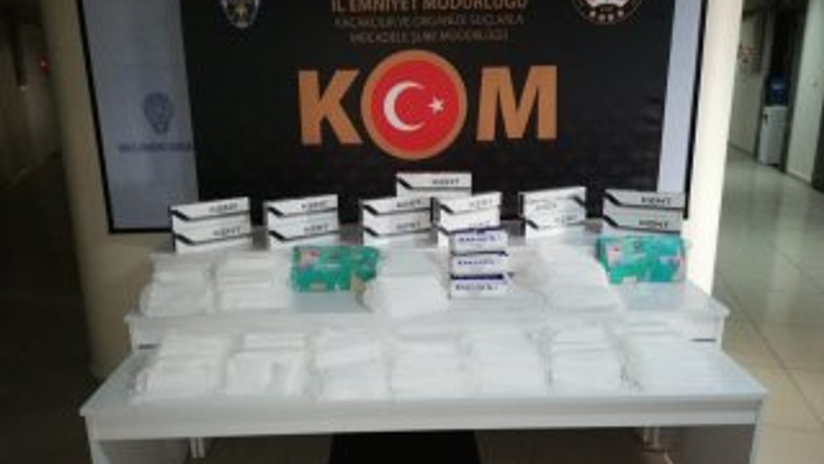 Van'da gümrük kaçağı 1.500 tıbbi maske ele geçirildi