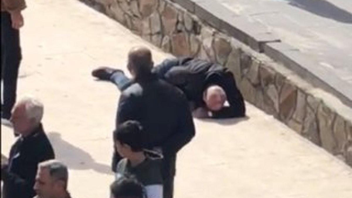 Bingöl'de nöbet geçiren adam yere yığıldı