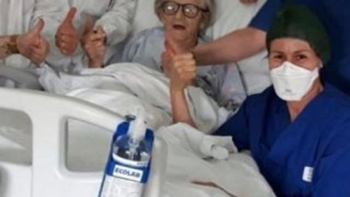 95 yaşındaki İtalyan kadın, koronadan tedavisiz kurtuldu