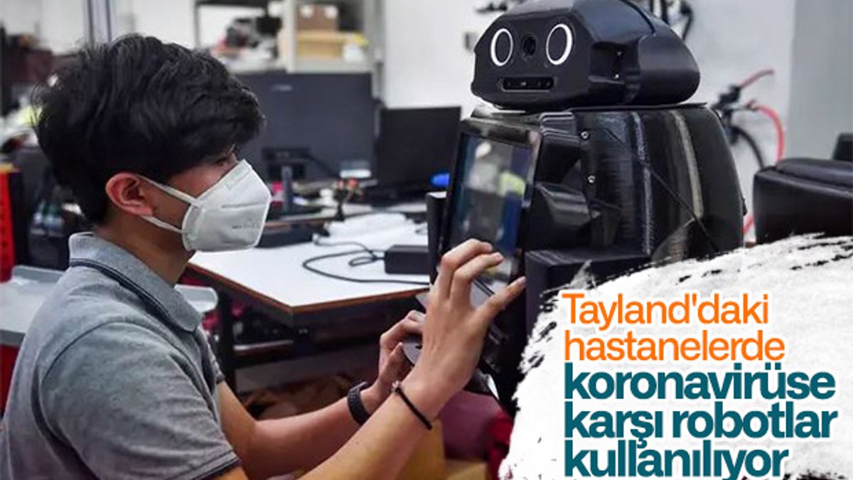 Koronavirüse karşı robot kullanan ülkelere Tayland da eklendi