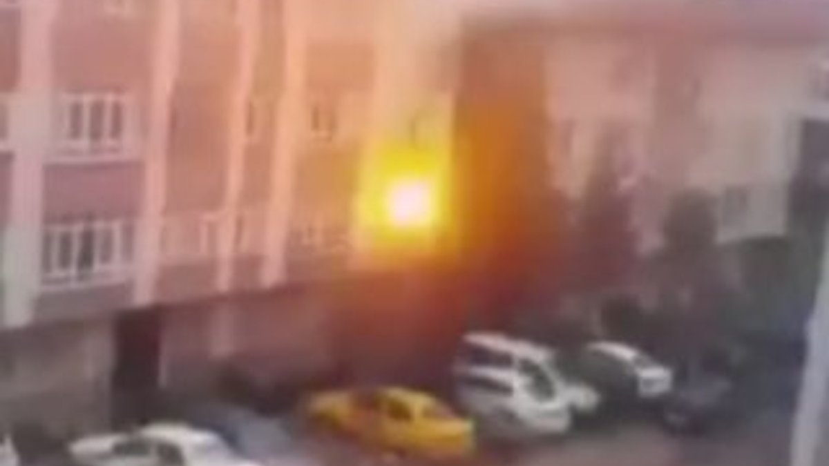 Ankara'da elektrik direğindeki patlama