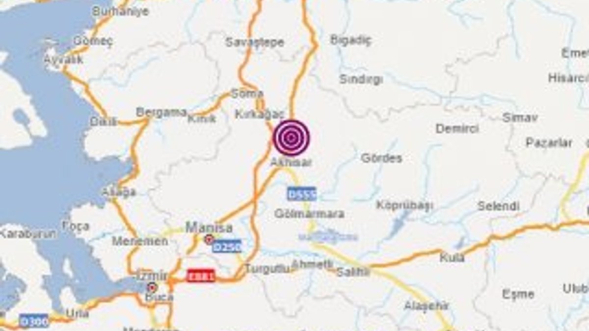 Akhisar'da 4.1 büyüklüğünde deprem