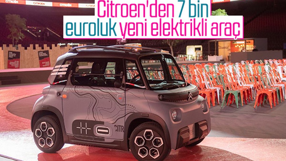 Citroen, 7 bin euroluk yeni elektrikli aracını tanıttı