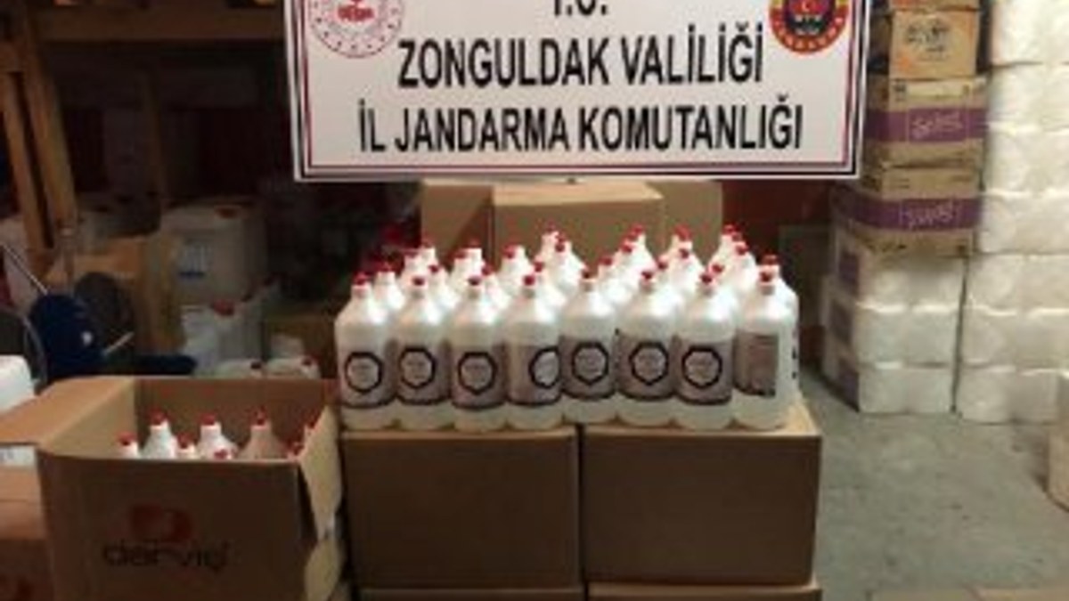 Zonguldak'ta sahte dezenfektan operasyonu