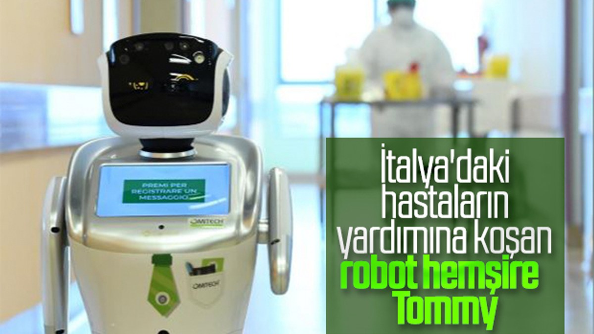 Robot hemşire Tommy, İtalya'daki doktorlara yardım ediyor