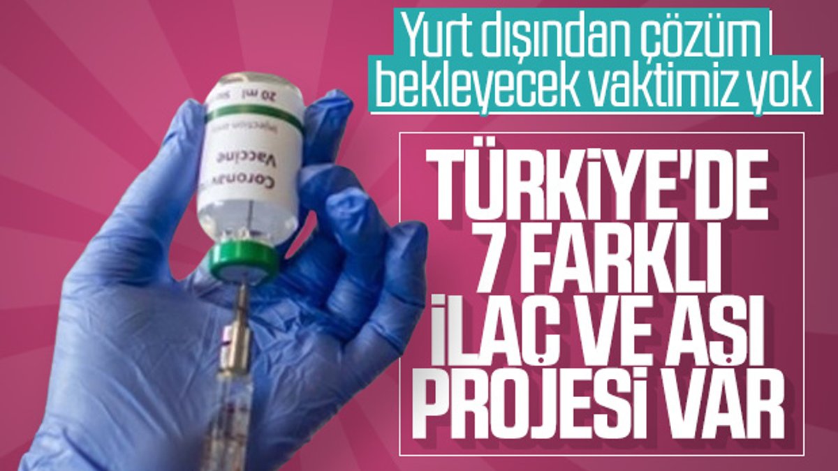 Türkiye'nin 7 aşı 7 de ilaç geliştirme projesi var