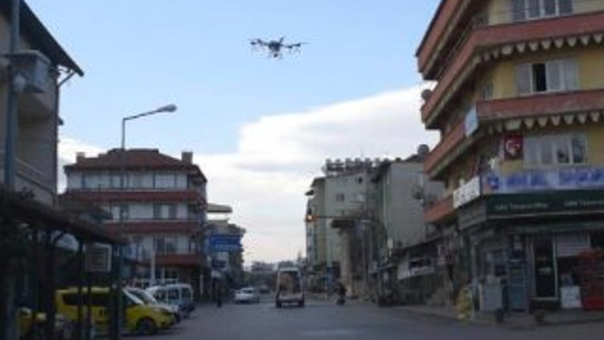 Aydın'da drone ile dezenfekte yapıldı