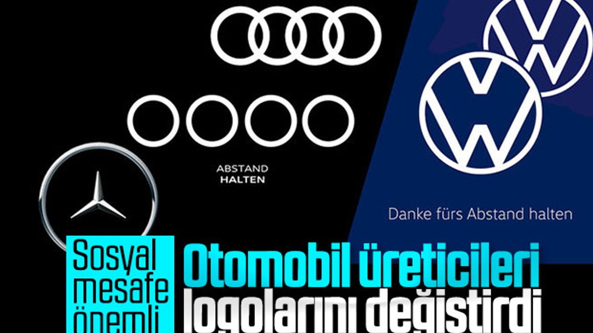Otomobil üreticileri, sosyal mesafe için logolarını ayırdı
