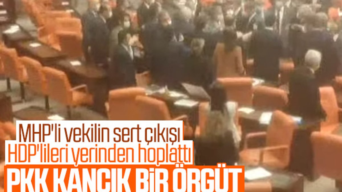 Meclis'te MHP ile HDP arasında gerilim