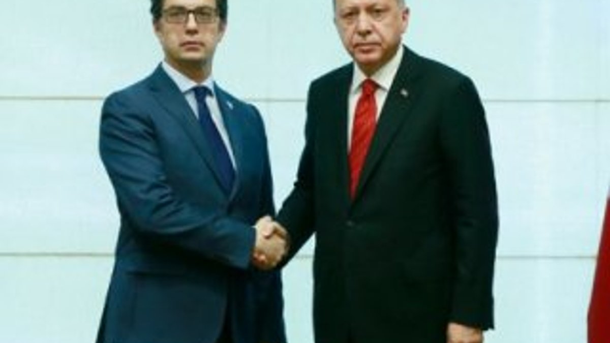 Erdoğan, Makedonya Cumhurbaşkanı ile görüştü