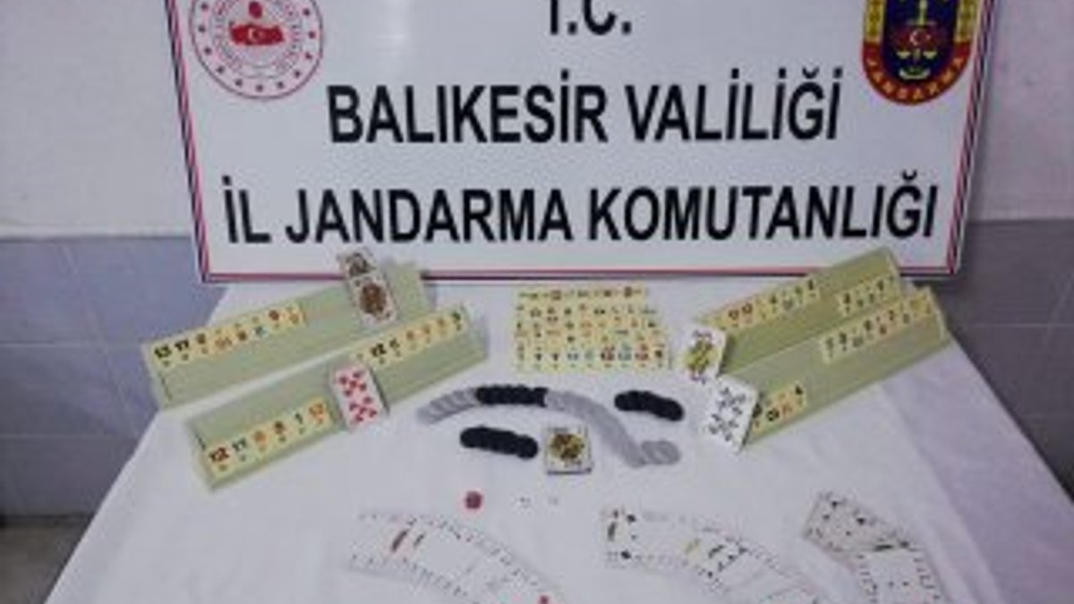 Balıkesir'de kumar oynayan kişilere 35 bin lira ceza