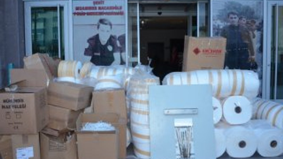 Yozgat'ta kaçak 12 bin maske ele geçirildi
