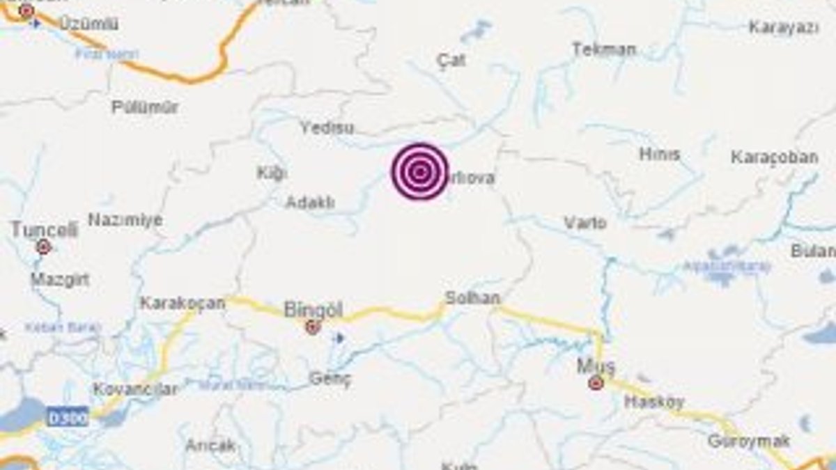Bingöl'de 4.3 büyüklüğünde deprem