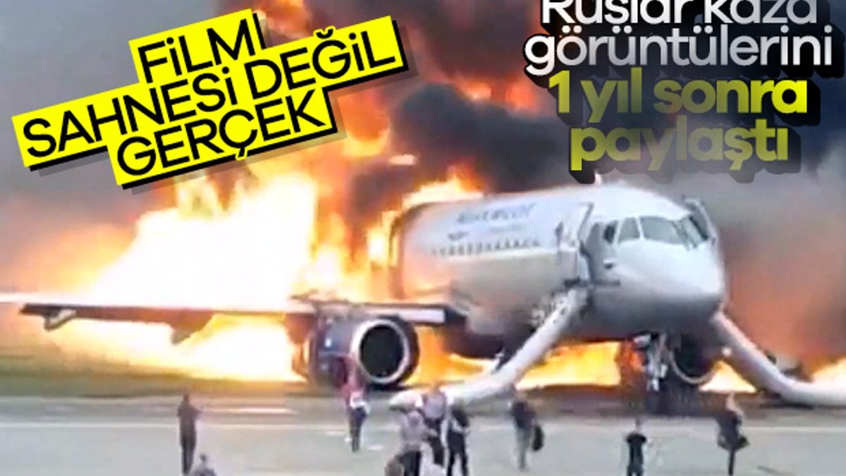 Rusya’da yaşanan uçak kazasının yeni görüntüleri