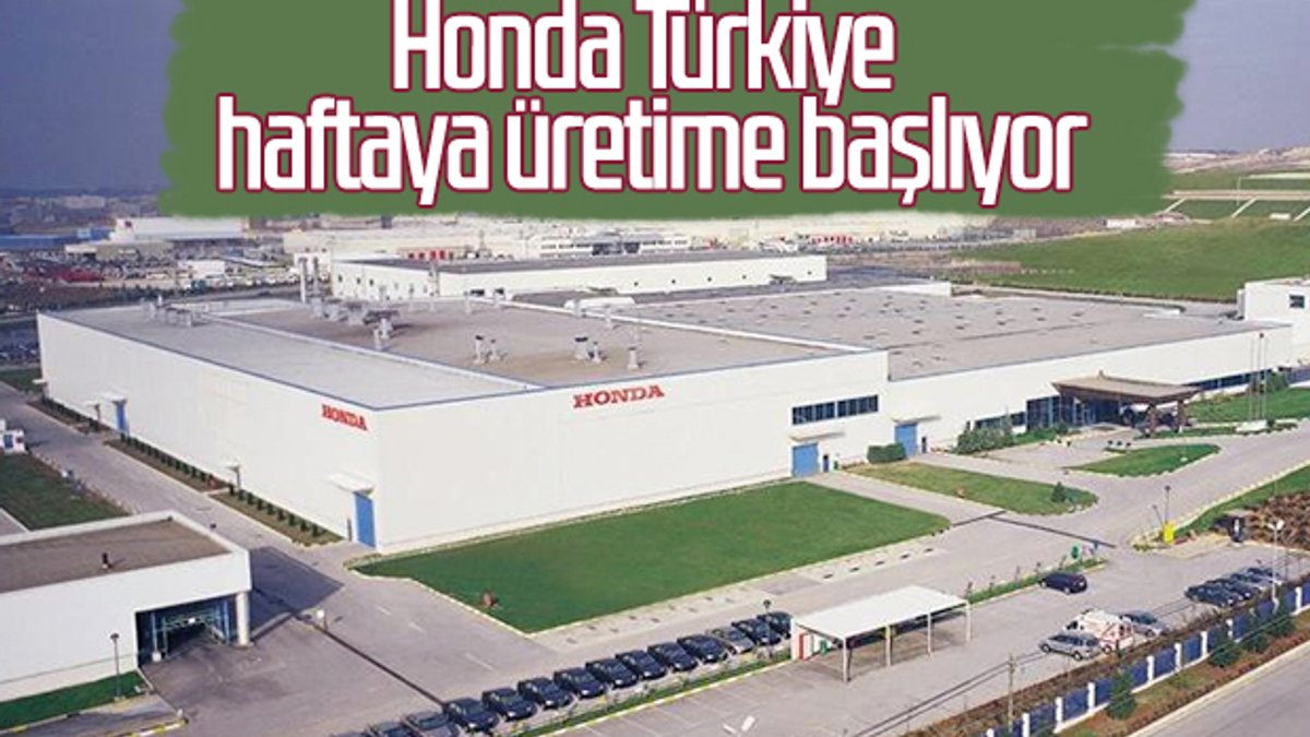 Honda, ülkemizdeki üretime yeniden başlayacak