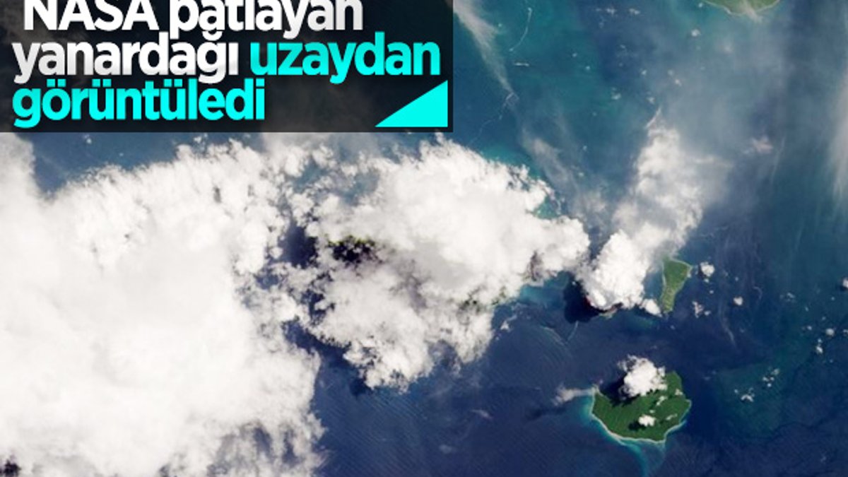 NASA, Krakatoa Yanardağı'nın patlama anını uzaydan görüntüledi