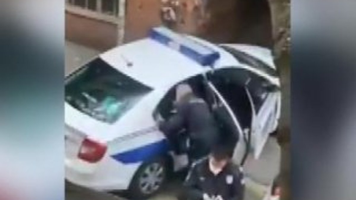 Sırp polisinden karantinaya uymayan kişiye dayak