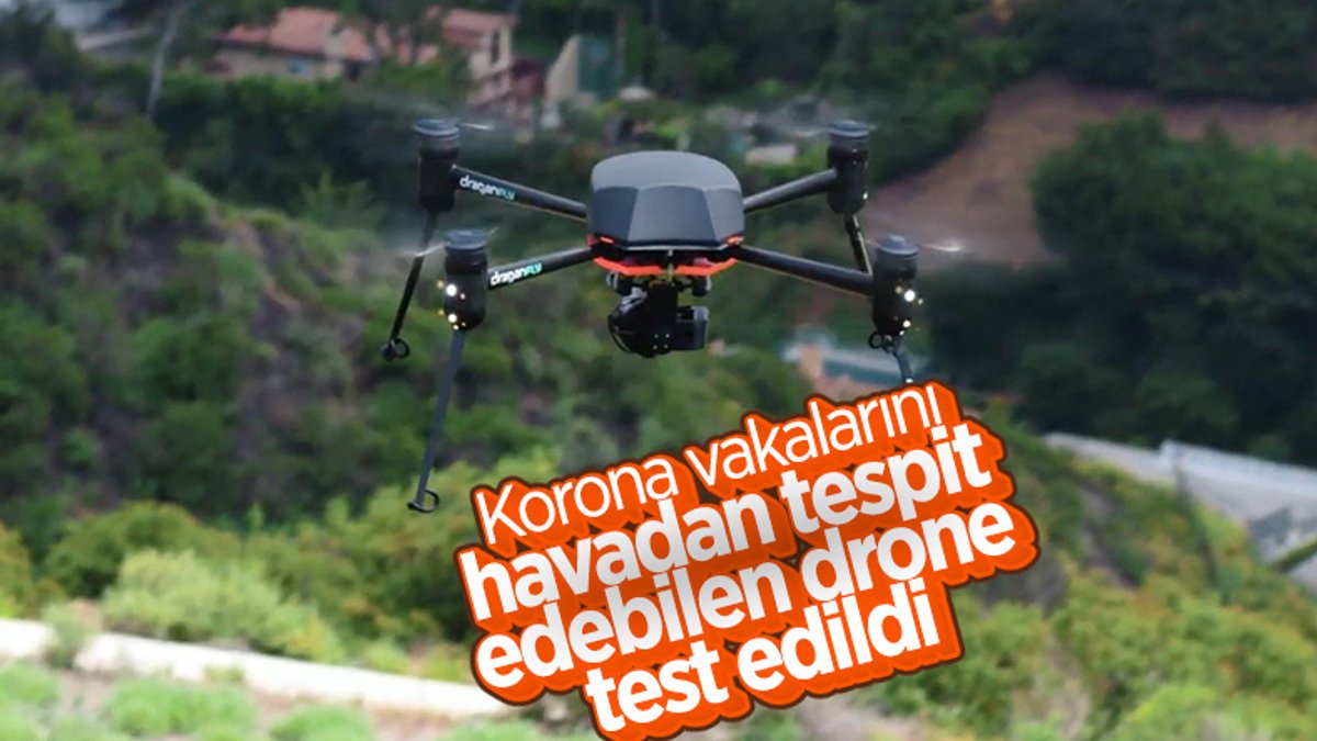 58 metre yükseklikten korona vakalarını tespit eden drone