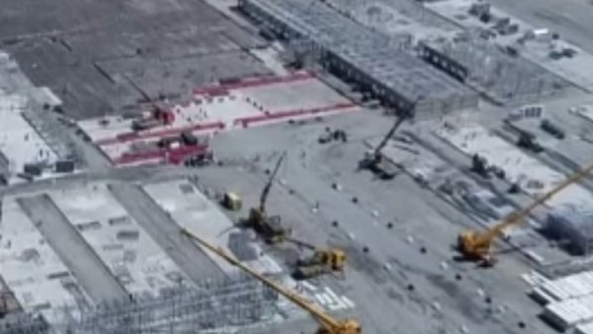 Atatürk Havalimanı'nda inşaat süreci görüntülendi