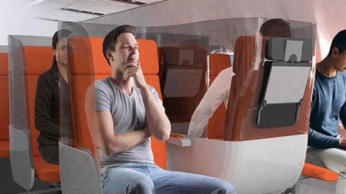 Uçakta oturma düzenine koronavirüs etkisi