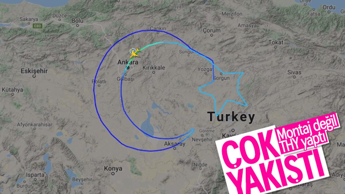 Türk Hava Yolları, dünyanın en büyük bayrağını açtı