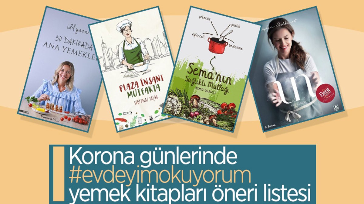 Korona günlerinde #evdeyimokuyorum yemek kitapları öneri listesi