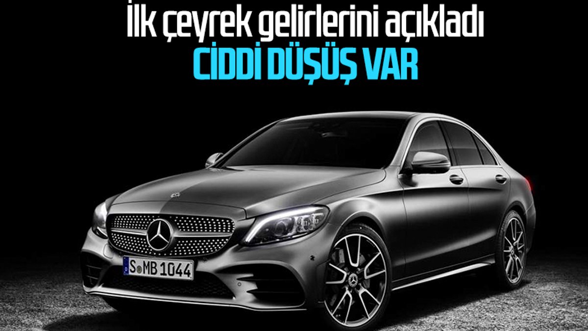 Mercedes'in ilk çeyrek gelirleri dibe vurdu