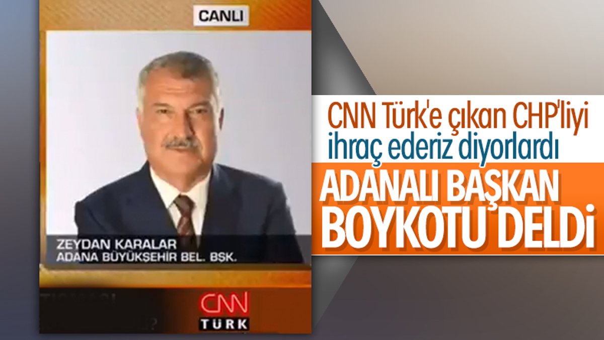 Zeydan Karalar, CHP'nin CNN Türk boykotunu deldi