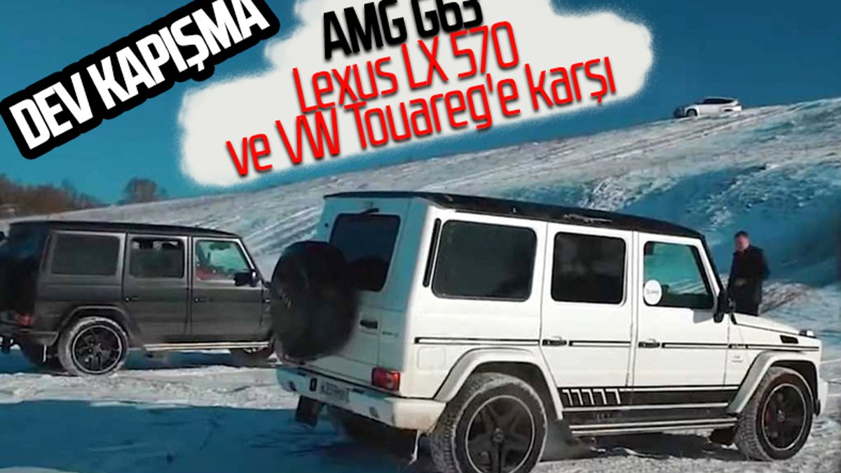 AMG G63, zorlu arazide Lexus LX 570 ve VW Touareg'e karşı