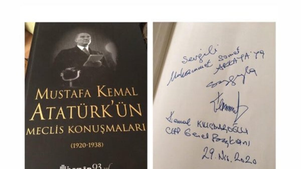 Kılıçdaroğlu'ndan Genç İmam Hatipliler başkanına Atatürk kitabı