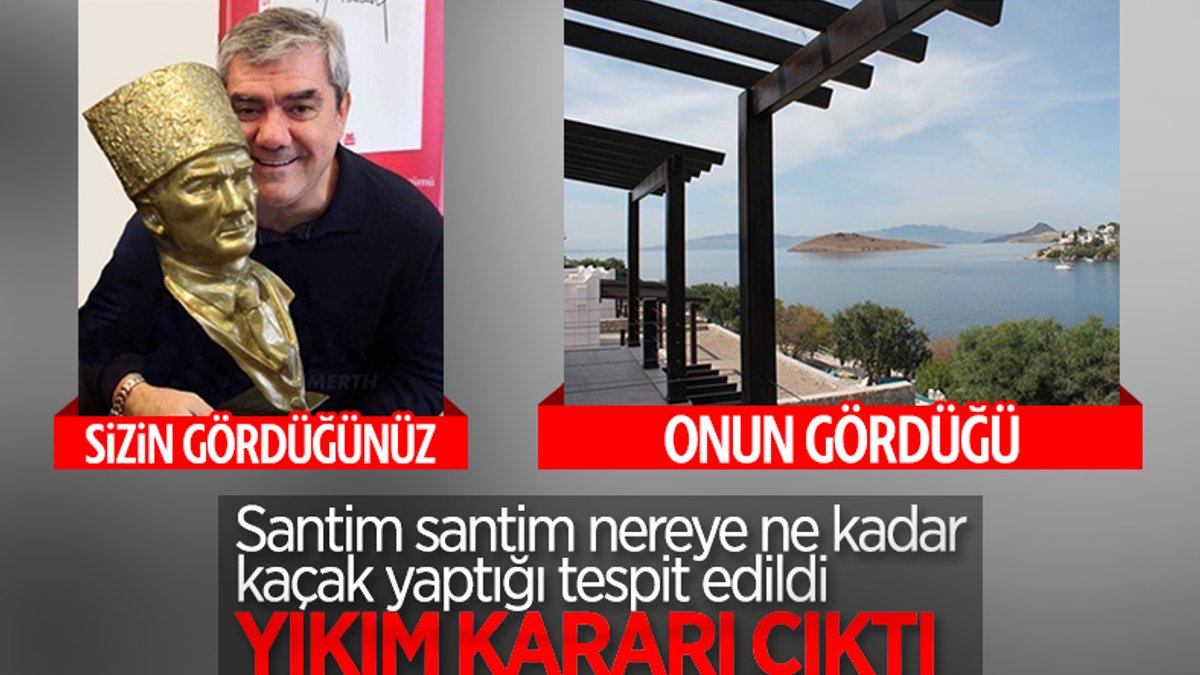 Bodrum Belediyesi, Özdil'in kaçak yaptığını tescilledi