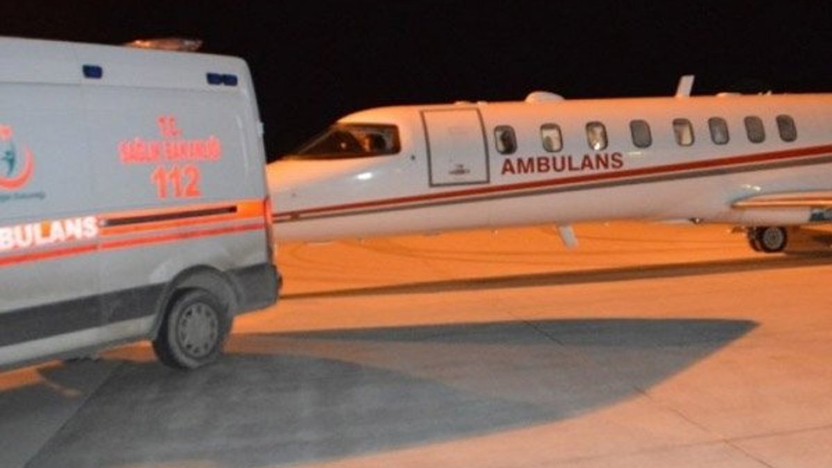 Ambulans uçak Ağrılı bebekler için havalandı