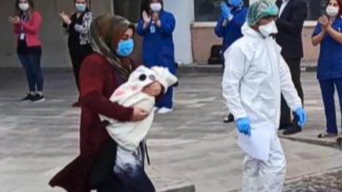Nevşehir'de 40 günlük bebek ve annesi koronayı atlattı