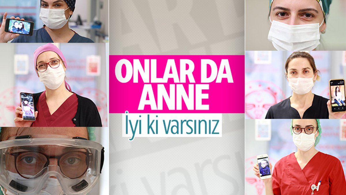 Ankara'da görev yapan sağlık çalışanlarının Anneler Günü