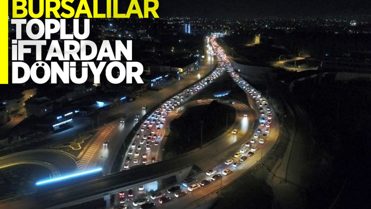 Bursa'da yasak sonrası kilometrelerce trafik oluştu