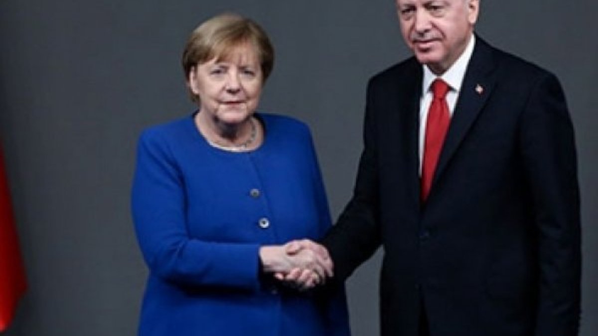 Cumhurbaşkanı Erdoğan, Angela Merkel'le görüştü