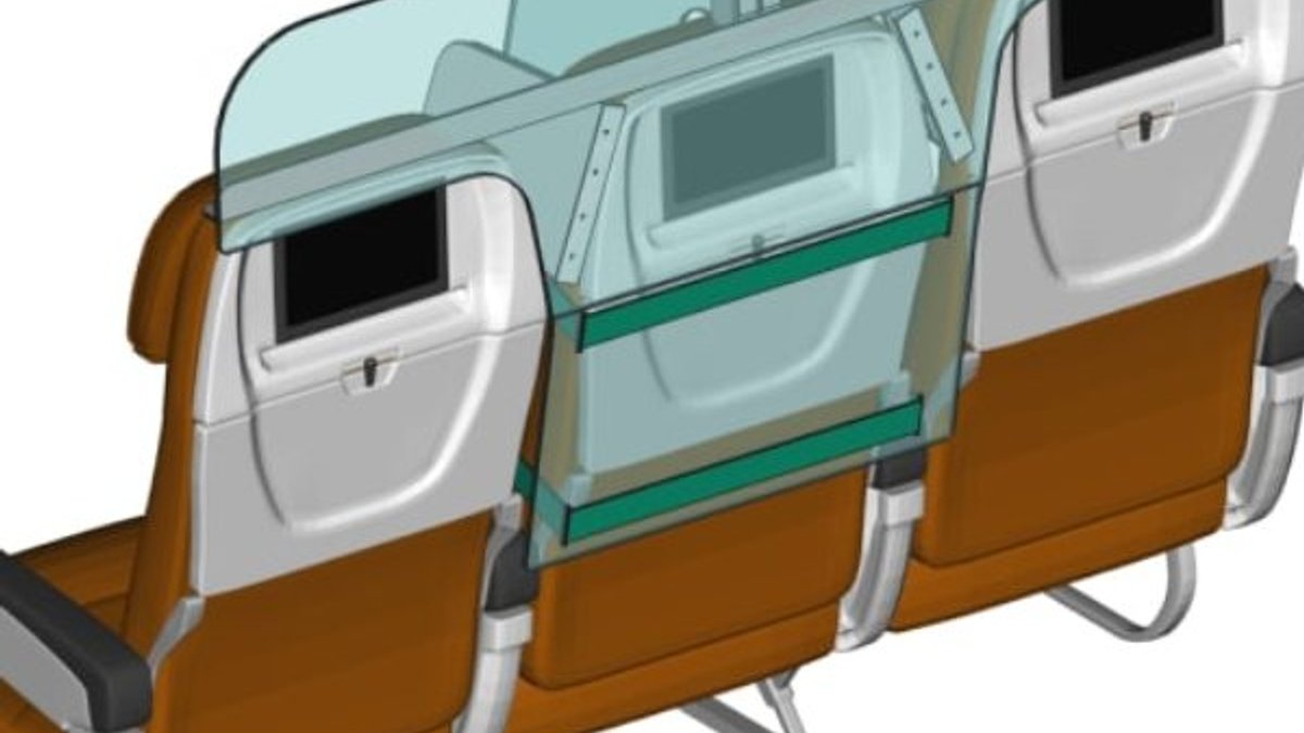 Koronavirüs sonrası uçakta koltuk düzenine yeni tasarım